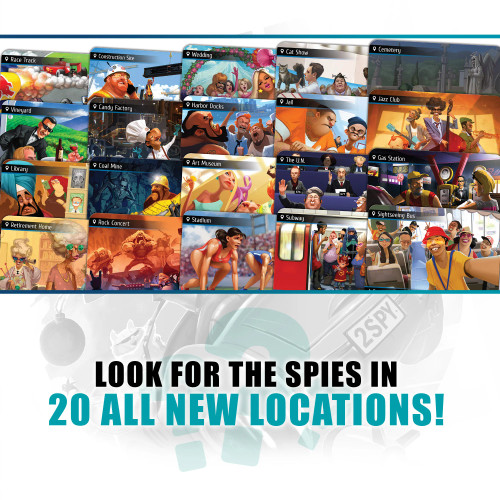 24 new location cards in Spyfall 2