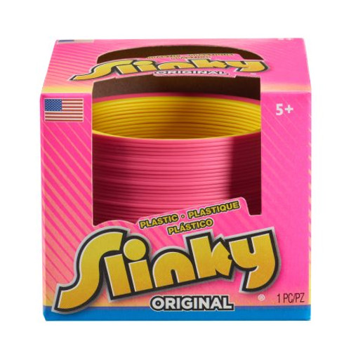 Plastic slinky in box