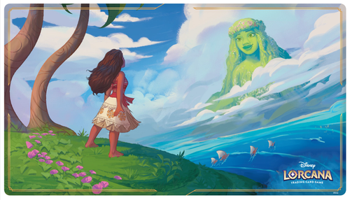 Playmat featuring Disney's Moana art for Disney Lorcana