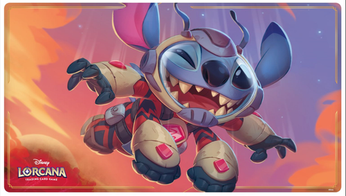 Playmat featuring Disney's Stitch art for Disney Lorcana