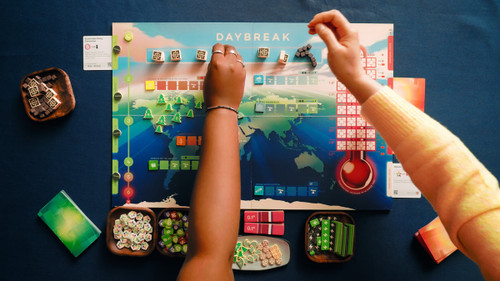 Game board, mid game play