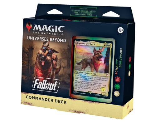 Packaging and Commander for the Scrappy Survivors deck