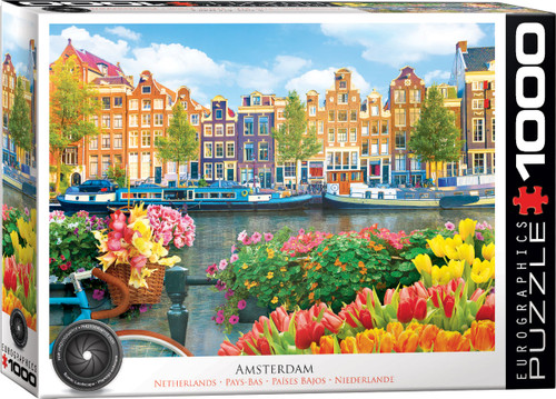 Front of puzzle box for Amsterdam, Netherlands