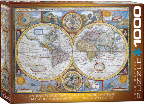 Front of puzzle box of Ancient world map 