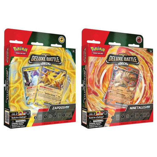 Packaging for Ninetales and Zapdos EX battle decks