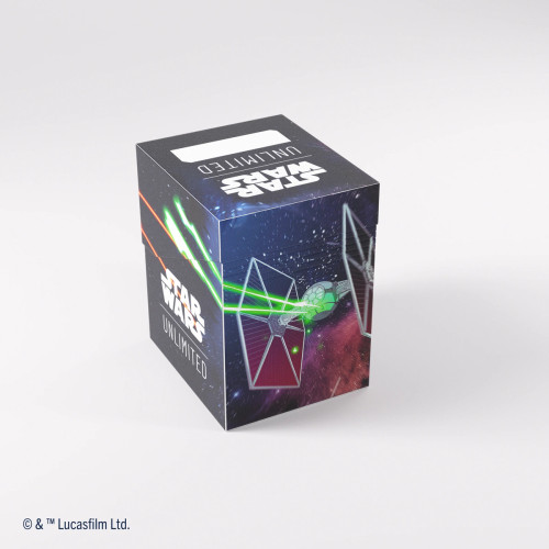 TIE Fighter art side of soft crate deckbox