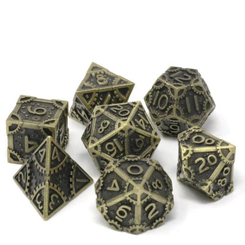 Gearbox Gold dice set