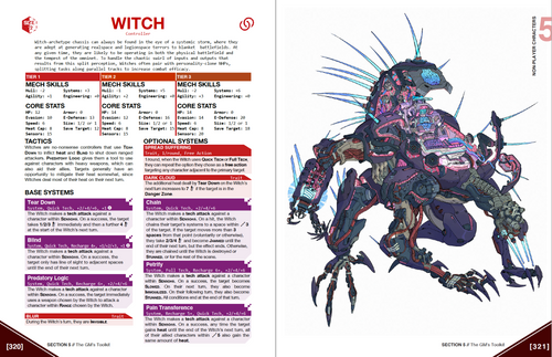 Lancer RPG interior page spread