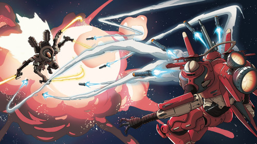 Lancer RPG interior art spread 