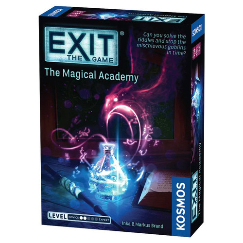 The Magical Academy box cover, depicting a winged creature made of purple energy