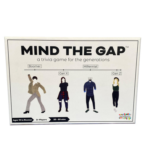 Mind the Gap with a timeline and different people at different year mark tics
