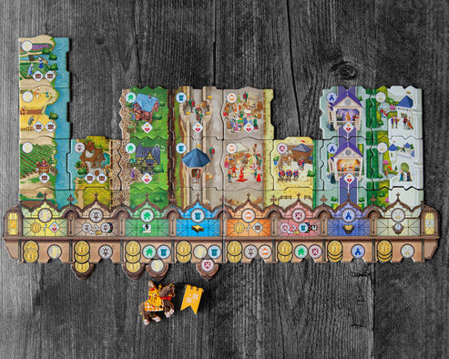 tiles build flat representing one persons play