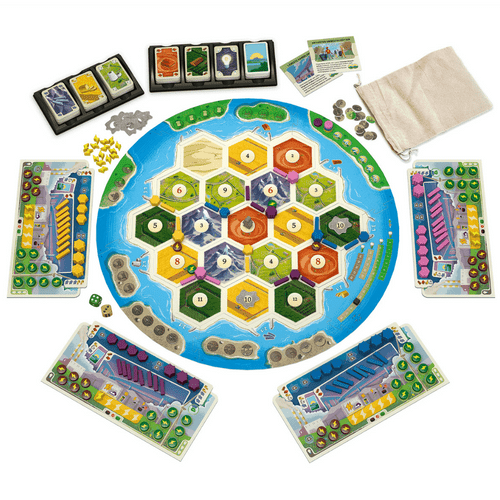 Catan New Energies game board and player boards