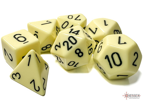 Set of pastel yellow dice with black numerals