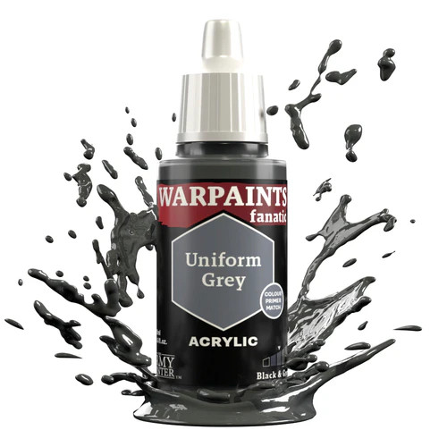 Uniform Grey paint dropper bottle