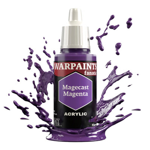 Warpaints 18ml bottle with White cap:  Magecast Magenta