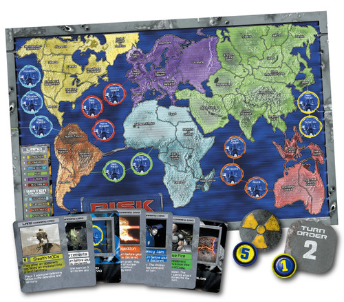Game map/board and several sample cards