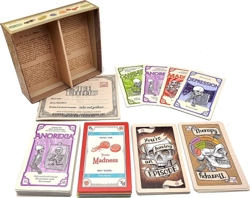 Side Effects game cards in piles