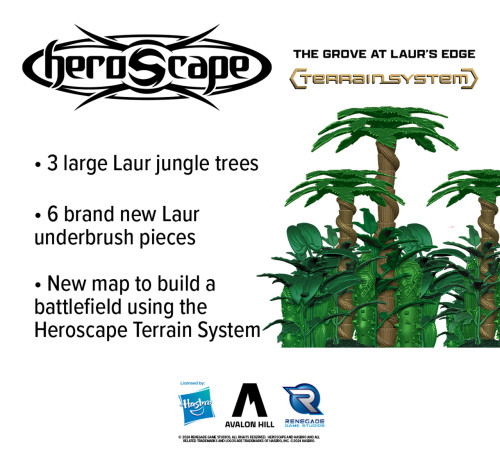 Included terrain pieces