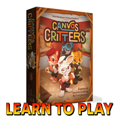Canvas Critters game box