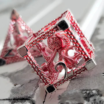 Close up on the six-sided die