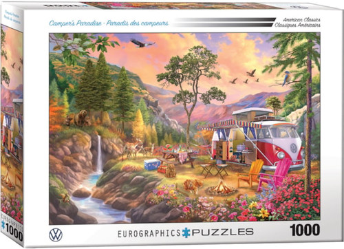 Front puzzle box of Camper's Paradise 