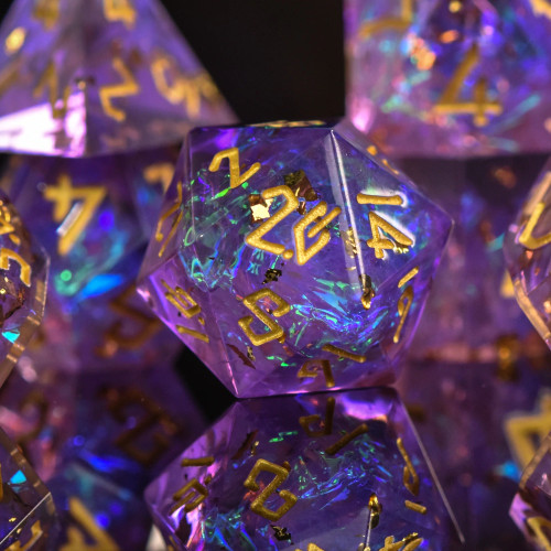 Closeup of the d20