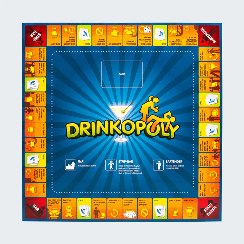 Game board with spaces around its exterior