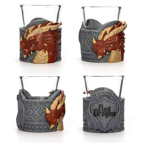 Dragon dice cup from four angles
