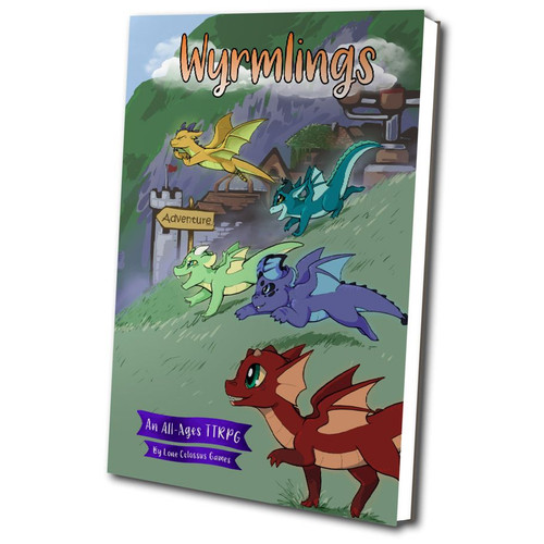 5 Wyrmlings heading in the direction of adventure down a hillside