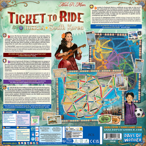 Back of the box showing the map and game summary.