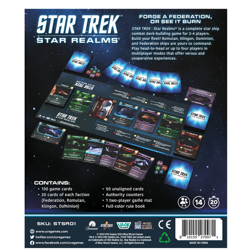 Back of box showing game components