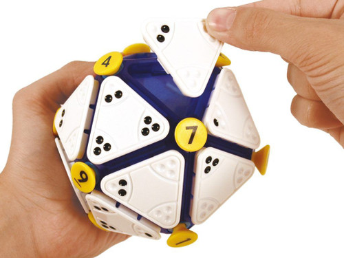 A hand removes a tile from the puzzle