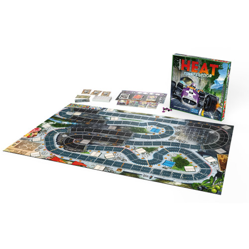 Components showing a double looped racetrack
