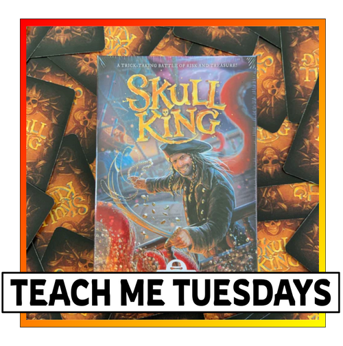 Skull King game box, featuring a pirate