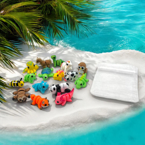 Small animal shaped Wigglitz beside a pool