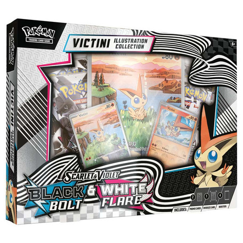 Packaging with a clear screen displaying promos and boosters within