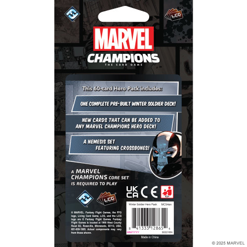 Back of packaging with a list of contents