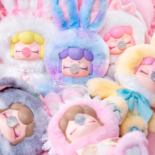 A pile of plush bunny dolls