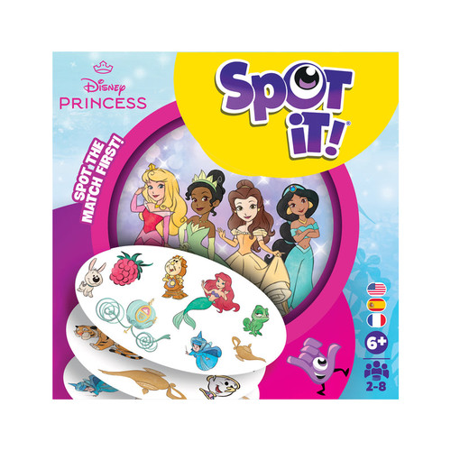 the front of packaging with 4 princesses on the tin