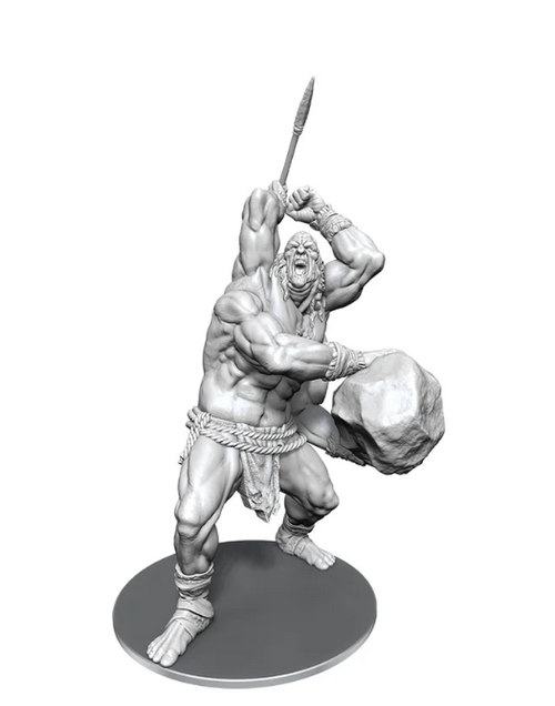 a giant with a rock and 4 arms