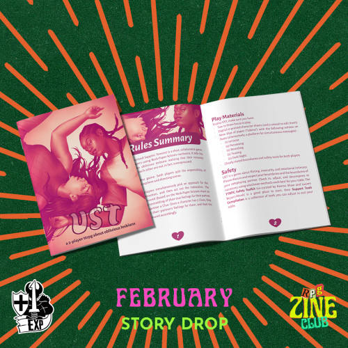 Game cover and interior page spread