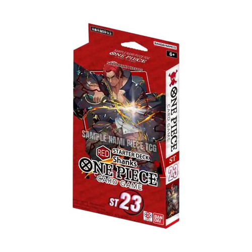 Deck packaging with art featuring Shanks from One Piece