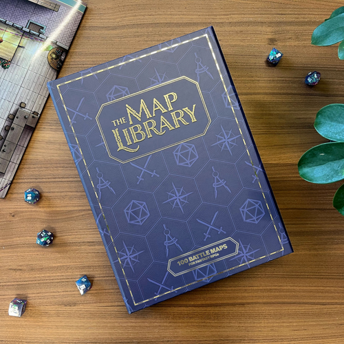 purple front cover of The RPG Map Library
