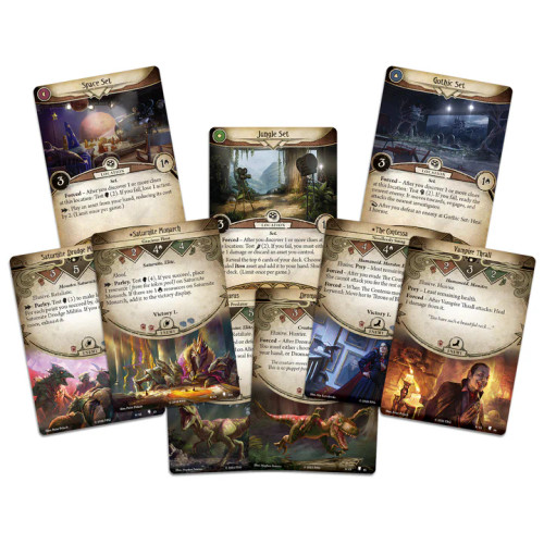 Example cards from the pack