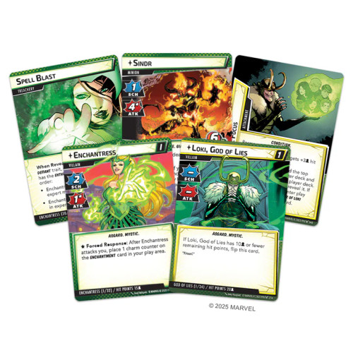 Example cards from the scenario
