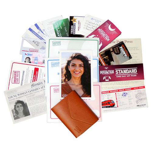 evidence files fanned out around the wallet evidence files fanned out around the wallet