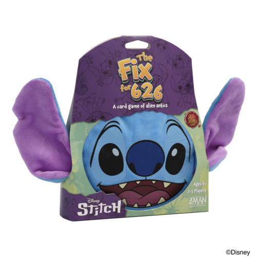 Game packaging in the shape of the soft Stitch head