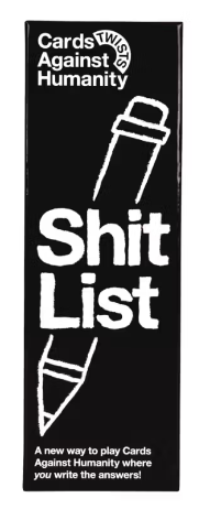 black box with white game  title font