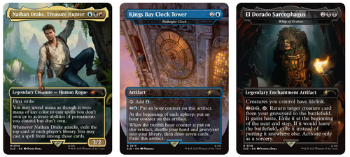 Three included cards